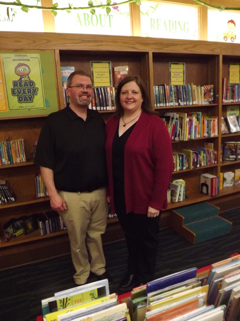 Pictured is Librarian Beth Kingdom and husband, Casey, Beth has been with the Marcus Public Library for nine years, They are moving to Eastern Iowa. We wish them the best in where they are going
