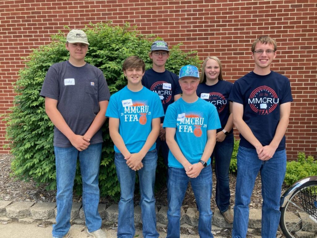 MMCRU FFA Officers in attendance were Mason Peters, Hayven Hollingshead, Cody Simons, Branden Whited, Kaden Neddermeyer, and Sophie Hohbach.  