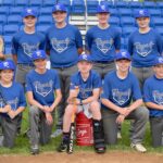 Front; Joe Mahoney, Karsen Galles, RJ Krier, Kamden Bork, Gavin Poeckes. Back; Micheal Schmillen, John Schmillen, Carter Astidias, Eli Schlenger, Joshua Peterson, Luke Kintigh. Coaches Joe Schlenger and Gerri Kintigh